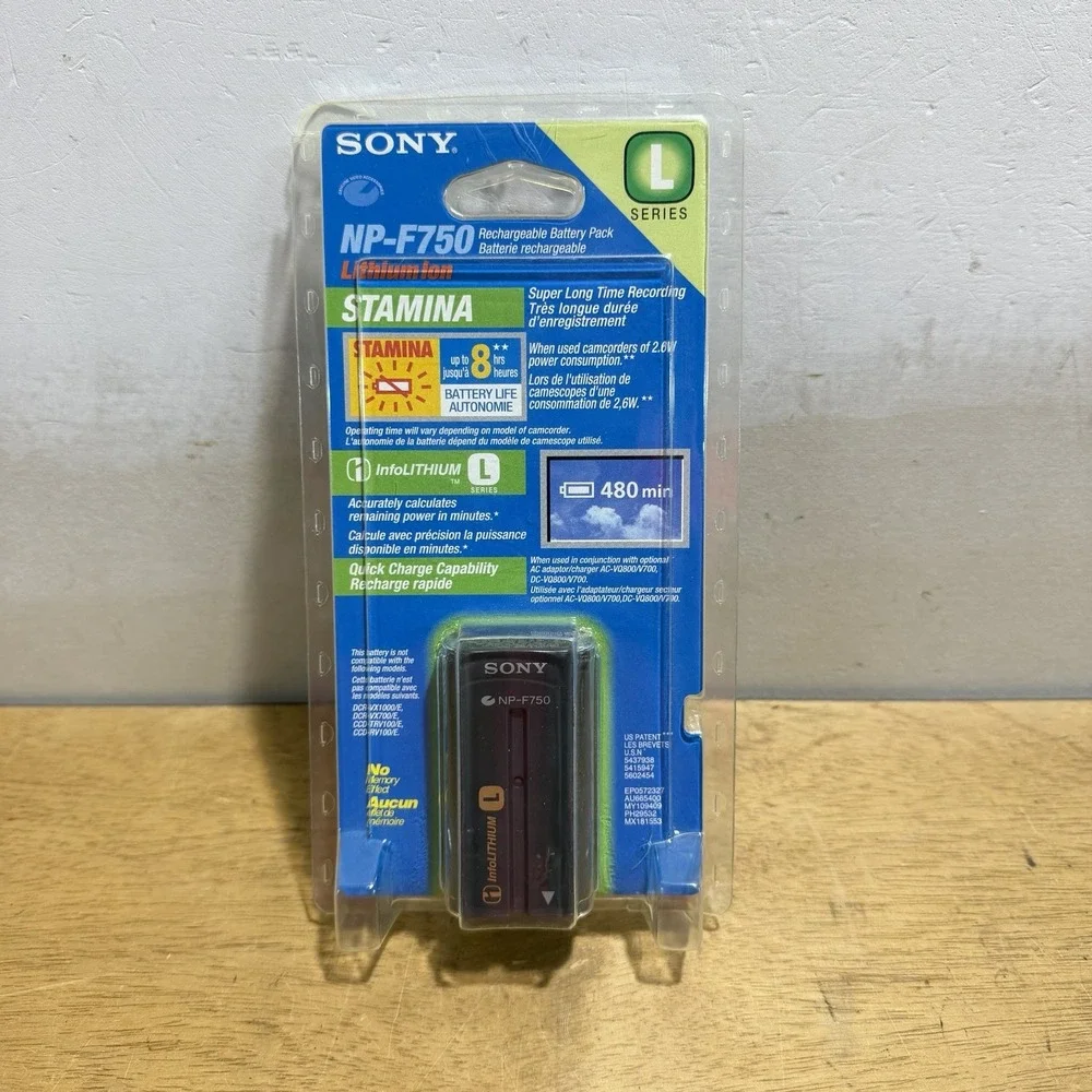Sony NP-F750 Battery Pack 7.2V 21.6Wh Li-ion L-Series InfoLITHIUM New